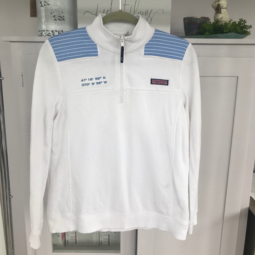 Vineyard Vines White Nantucket Shep Shirt Size M